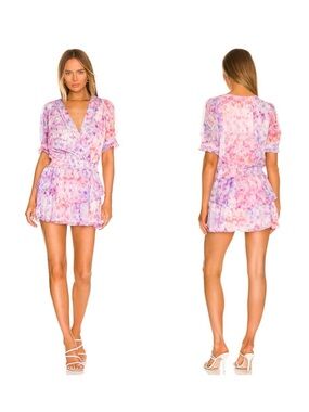 Amanda Uprichard NYC Adriel mini Dress in Cotton Candy size large NWT